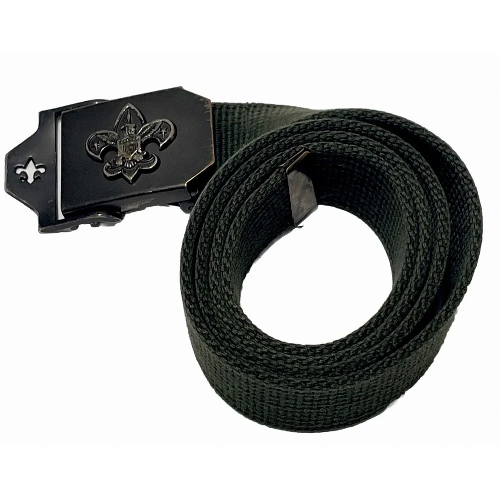 Vintage Boy Scouts of America BSA Military Green‎ Canvas Belt 42